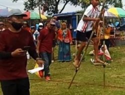 Atlet Egrang Kalipucang, Raih Juara 1 di Invitasi Olahraga Tradisional tingkat Kabupaten Pangandaran