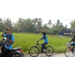 Tumbuhkan Semangat Olahraga, SMPN 4 Padaherang Rutin Bersepeda Keliling Kampung 