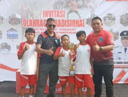 Atlet Sumpitan Putra Juara 1 di Pekan Ortrad Tingkat Kabupaten 