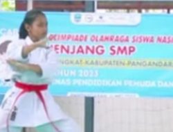 Dina, raih juara 1 Lomba Karate di Ajang O2SN 