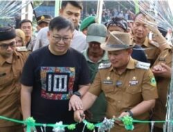 Bupati Kuningan Resmikan Jembatan Gantung Bantuan Dari Yayasan Bersama Swadaya Masyarakat