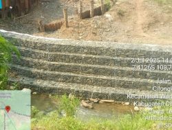 Pemasangan Bronjong Sungai Cikranjang di Dusun Cilongkrang Timur Hampir Rampung, Warga Merasa Aman Dari Ancaman Longsor