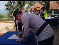 Peletakan Batu Pertama dan Penandatanganan Pembangunan Kantor Bhayangkari Polres Pangandaran