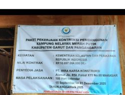 Kualitas Proyek Kampung Nelayan Merah Putih di Pangandaran Tuai Sorotan Publik