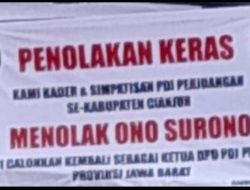 Badai Merah Ngamuk di Jabar! Spanduk Pemberontakan Politik Menggema: Kader dan Simpatisan Tolak Ono Surono Jadi Calon Ketua DPD PDI Perjuangan!