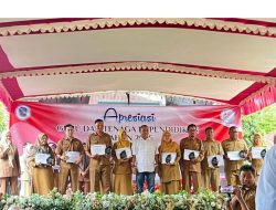 Disdikpora Berikan Apresiasi Kepada Pendidik dan Tenaga Kependidikan