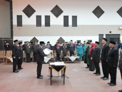 Walkot Banjar Melantik dan Mengambil Sumpah Jabatan Lima Pejabat Tinggi Pratama di Lingkungan Pemkot 