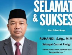 Ruhandi, S.Ag, M.M,Resmi Dilantik Oleh Bupati Kabupaten Pangandaran