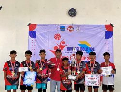 Siswa SDN 2 Cimerak, Juara Invitasi Bola Voli 