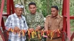 Dandim 0625/Pangandaran Resmikan Dua Jembatan Gantung Program Garuda Untuk Permudah Akses Warga