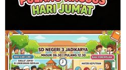 Aplikasikan Program Disdikpora, SDN 3 Jadikarya Gelar Sholat Jum’at di Lingkungan Sekolah