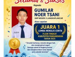 Ajang FLS3N, Gumilar Raih Juara 1 Lomba Menulis Cerita