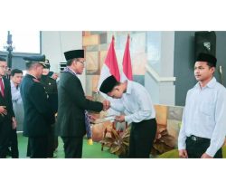 HUT RI Bupati Ciamis Berikan Remisi Umum kepada 228 Warga Binaan, 4 Orang Langsung Bebas