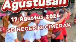 Suasana Proklamasi di SDN 2 Cimerak Semakin Semarak