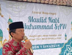 Wujudkan Siswa Yang Beriman, SDN 1 Sukaresik Gelar Maulid Nabi