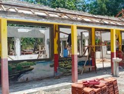 Pengerjaan Revitalisasi di SDN 5 Pamotan, Tengah Berjalan